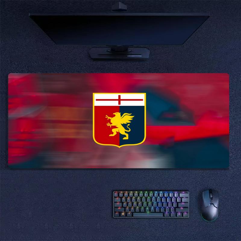 Genoa CFC Print Cushion Non-slip Laptop Tablet Big Mousepad XXL Mat Mini PC Playmat With Lock edge