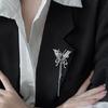 Dynamic Tassels Movement Butterfly Brooch Versatile Scarf Pin Contemporary Alloy Jewelry Accessories for Clothing