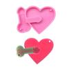 DIY Love for Brother Combination Mold Mirror Silicone Mold Keychain Pendant Jewelry Crafting Mould for Valentine's Day G