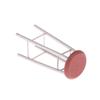 1:12 Dollhouse Miniature Bar Stool Chair High Stool Mini Round Stool Pocket Stool Model Furniture Decor Kid Toy
