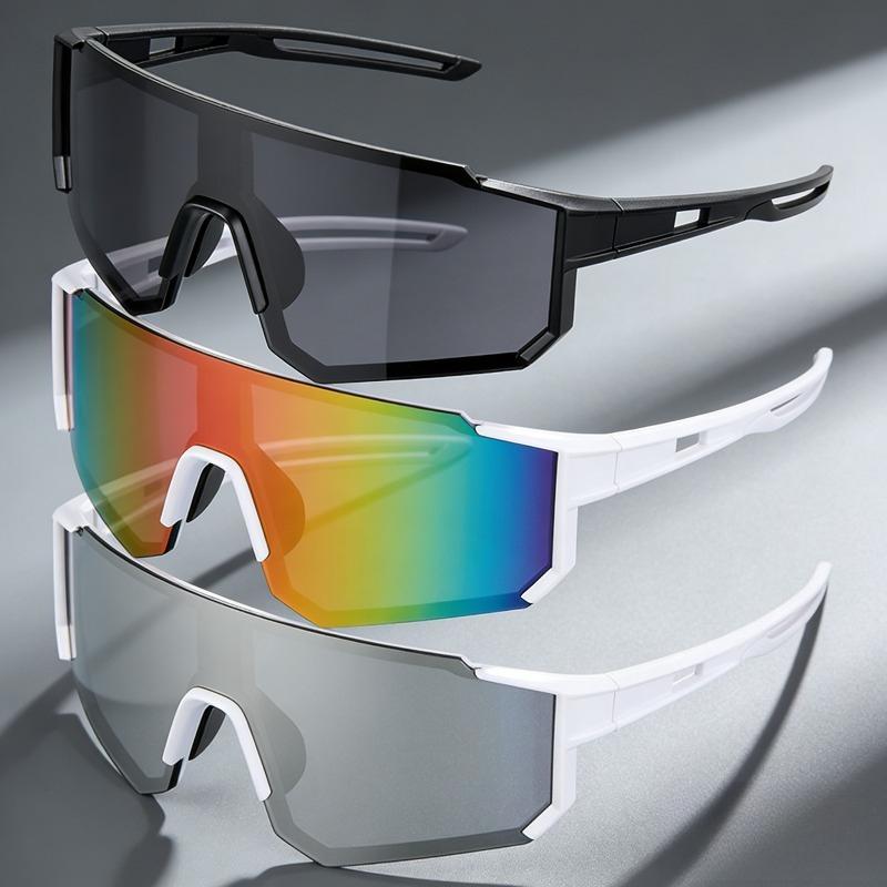 3Pack Cycling Glasses Anti-Glare HD Vision UV400 Windproof Outdoor Hiking Sports Eyewear