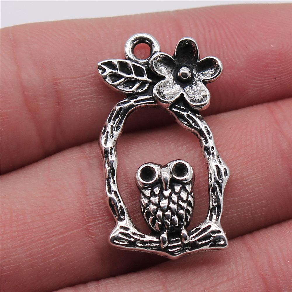 5pcs Charms Owls Antique Silver Color Owl Charms For Jewelry Making Charms Birds Jewelry Findings DIY