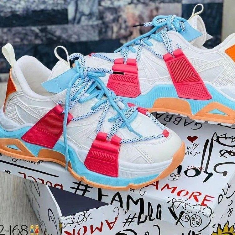 Dopamine Daddy shoes women's shoes new spring and autumn niche thick-soled height-increasing versatile casual sports shoes