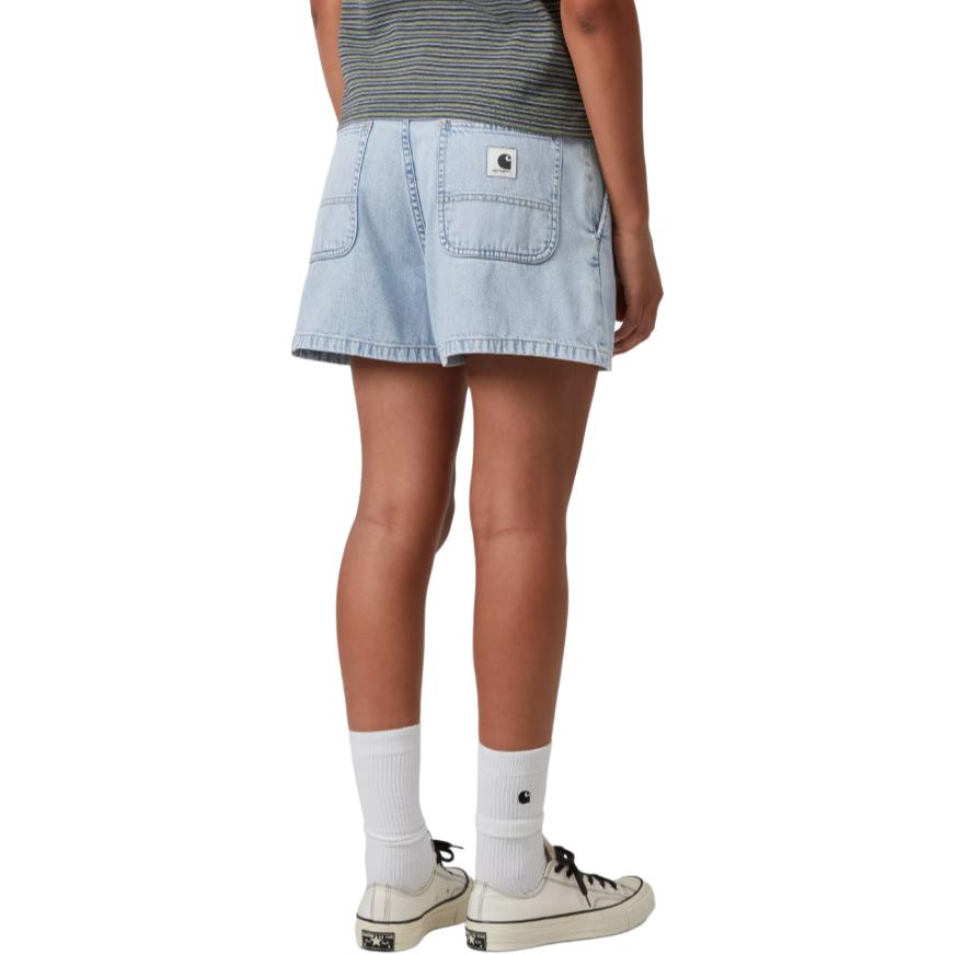 Carhartt WIP Ss26 Womens Lova High-Waisted Comfortable Simple Zipper Loose Denim Shorts Women Shorts I036286-01-12