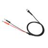 2Pcs Black Red BNC to Dual Banana Plug Connector Test  s 50 Ohm