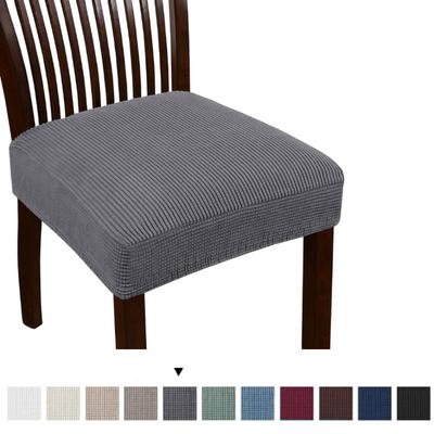 Stretch-Jacquard-Stuhlsitzbezüge, Stuhlbezüge, Schonbezüge, abnehmbare, waschbare Stuhlsitzkissen-Schonbezüge für das Esszimmer