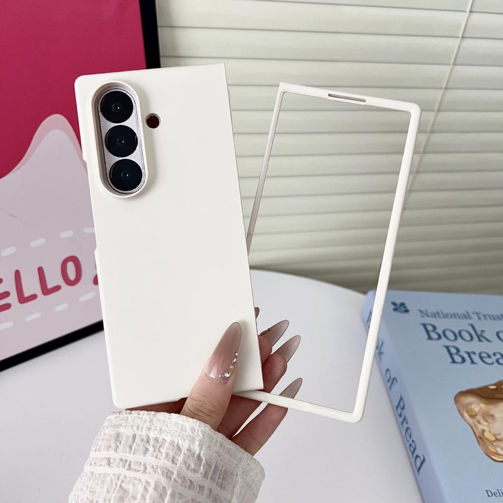 Luxury Ultra Slim Hard Back Case for Samsung Galaxy Z Fold 7/6/5/5G/ZFold7/Z Fold 3/4/5 Shockproof Candy Solid Color Cover