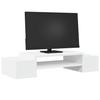 Monitor Stand with Storage Space White 70 X 27 X 15 Cm Particleboard