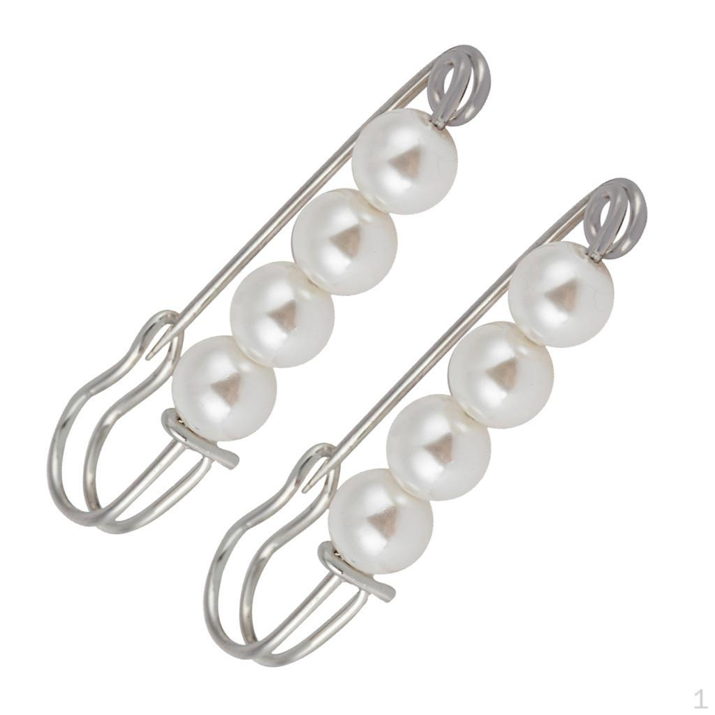 

2 шт. Свадебная брошь из искусственного жемчуга Большая серебристая Мужская Женская Ювелирные изделия