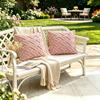 2PCS Woven Textured Plush Throw Pillow Cover Solid Jacquard Cushion Cover Soft Square Sofa Patio Home Decor No Insert