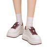 thick-soled muffin little white shoes women's autumn new versatile and thin breathable height-increasing sports and leisure board shoes