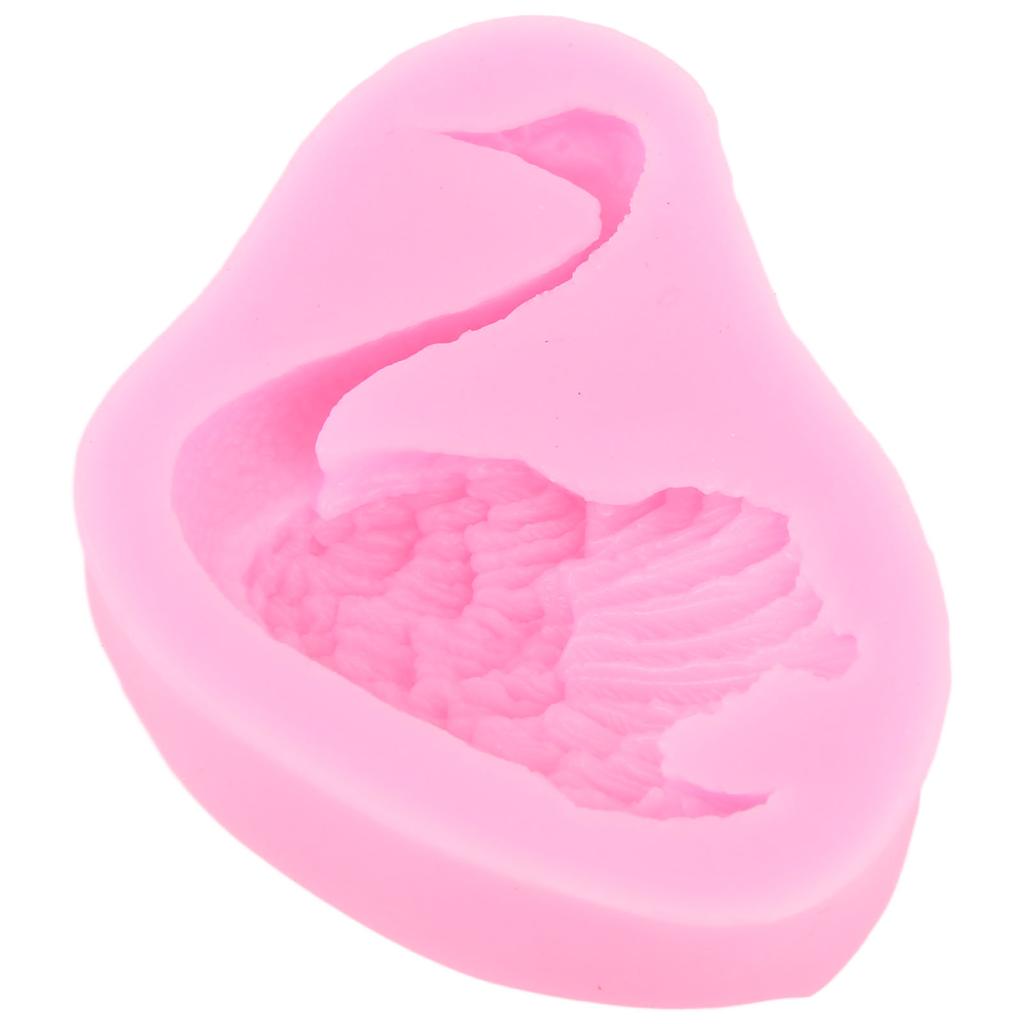 5 ks Silikonové formy labuť Opakovaně použitelné Snadné vyklápění 3D Tvar labutě Silikonová forma na fondán pro výrobu