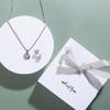 Shine Flower Necklace and Earrings Set Accessories