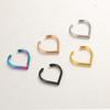 5Pcs New Stainless Steel Faux Septum Ring for Women Men Fake Non-Piercing Nose Ring Jewelry Non-Pierced Clip on Nose Ring Hoop