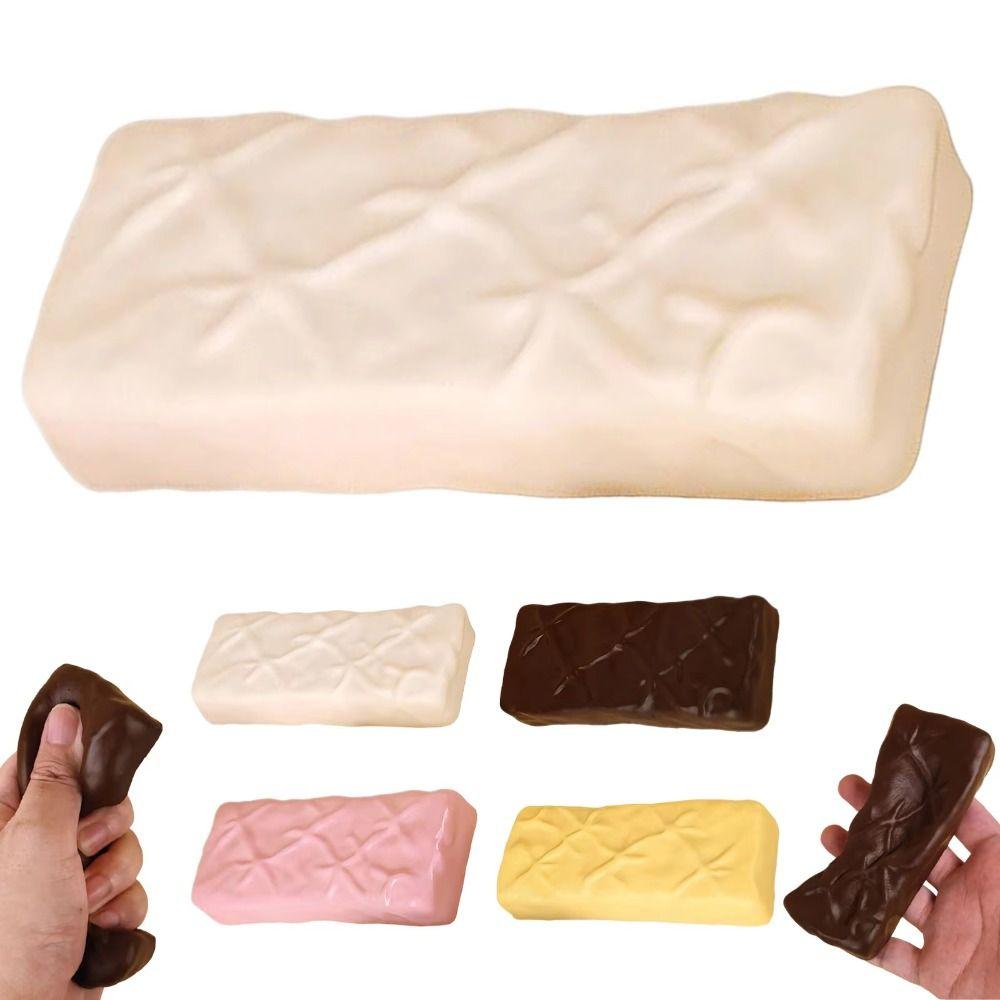 Release Hand Simulation Chocolate Squeeze Toy Sensory Slow Rebound Squeeze Toy for Adult