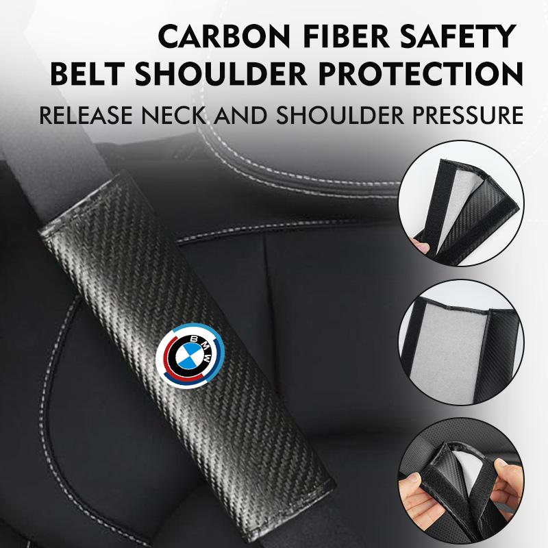HKUG1 Car Seat Belt Shoulder Cover Insurance Strap Protection Pad For BMW X3 X5 M5 M3 E46 E90 E60 F10 E39 F30 E36 G30 E87 E70