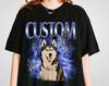 Custom Pet Photo Shirt and Kids Shirt: Personalized Dog/Cat Portrait Tee
