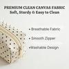 Polka-dot Pattern Pencil Case White