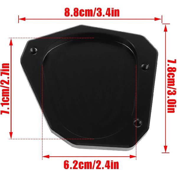 CHIFUN Kickstand Extender Enlarger Pad Side Stand Extension Plate Replacement for KAWASAKI KLR650 2009-2018 KLR650 ABS Adventure Traveler 2022-2023