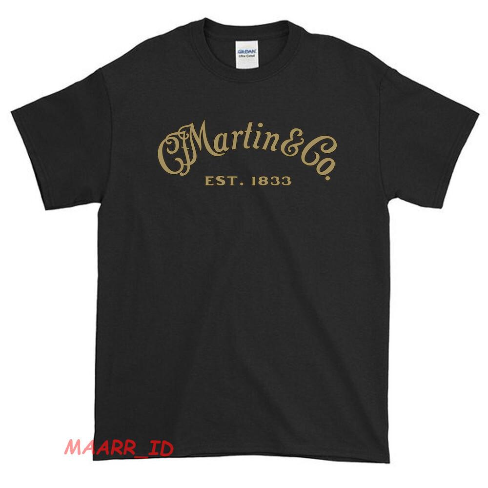 Nuova T-shirt Divertente Americana con Logo Chitarra Martin Amp Co Taglia USA S-XXL T-shirt Unisex