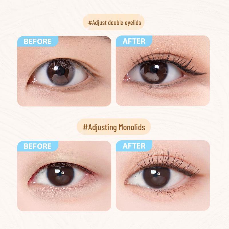 GECOMO Invisible Double Eyelid Stickers: Long-lasting, Versatile Style for Inner and Single Eyelids.