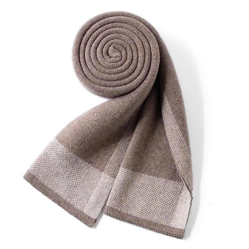New product launch autumn and winter cashmere small scarf women's fashion small wide plaid versatile shawl warm scarf can be