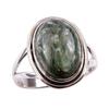 Natural Seraphinite Gemstone 925 Solid Sterling Silver Jewelry Ring Size 7 C0f86