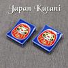 Stylish Kutani Ware Pair Chopstick Rest Daruma Ceramic Cutlery Made In Japan Set, Rest,