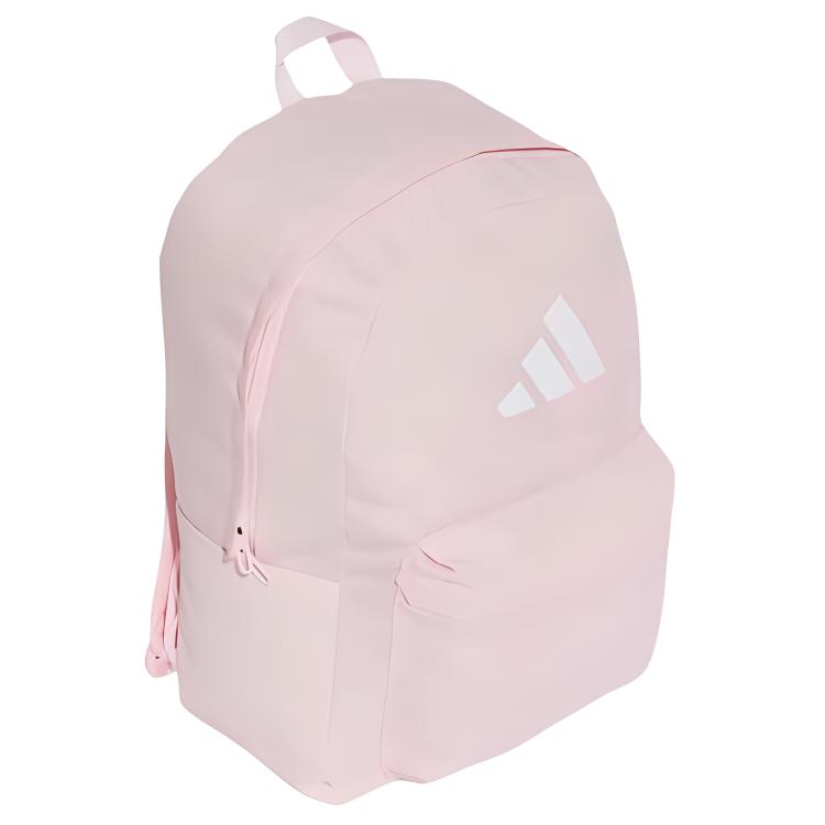 New Adidas Polyester Backpack Women's Transparent Pink & White IS7056