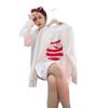 Women's Hip-Hop Hoodie, Loose Fit with Velvet, Chic for Spring and Autumn, Trendy and Thickened for Winter