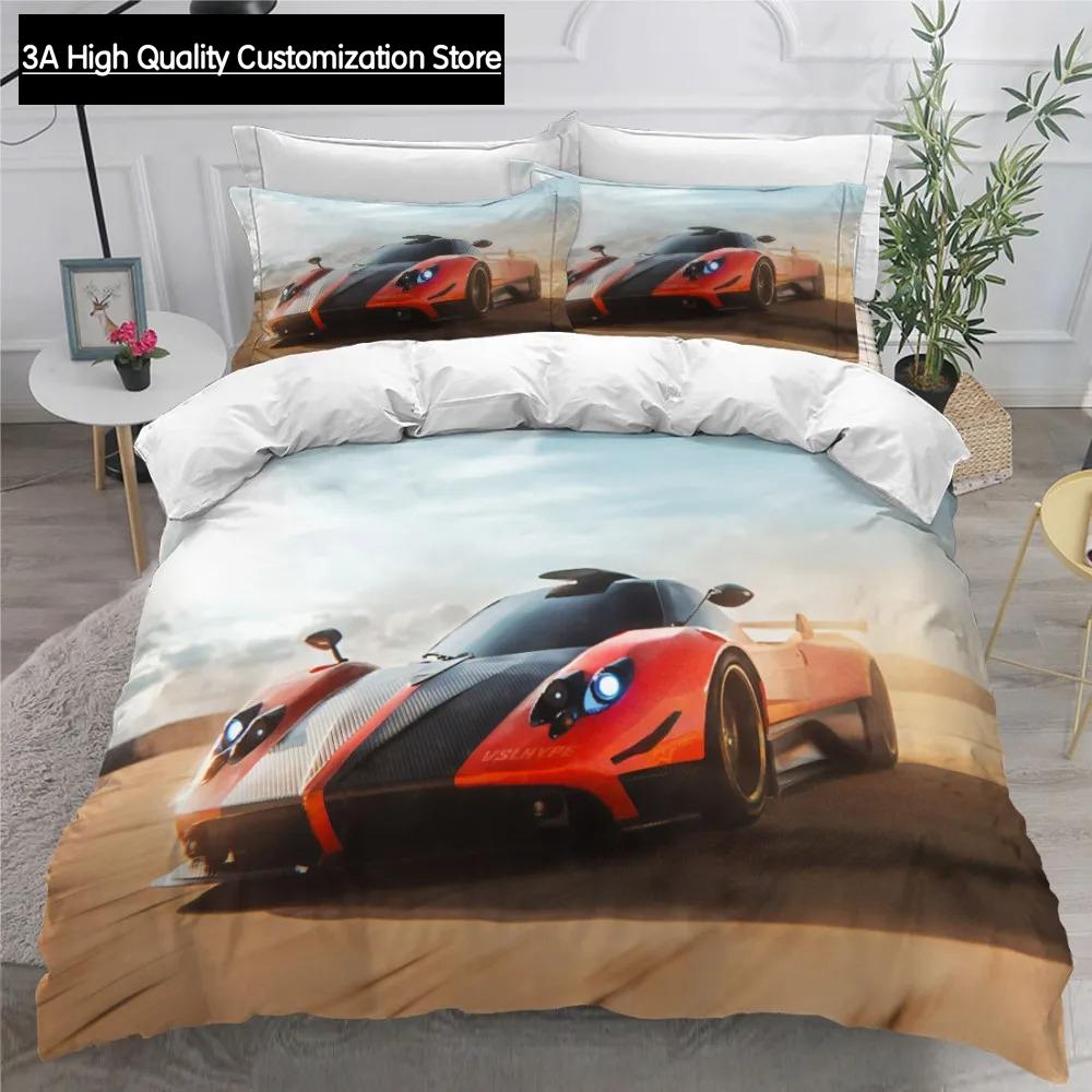 Car Modern Bedding Set Queen King Full Double Duvet Cover And Pillowcase Boys Bed Linens 240x220 Quilt Cover NO Sheet