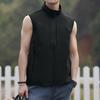 Men's Windproof Lightweight Golf Vest Outerwear With Pockets, Softshell Sleeveless Jacket For Running Hiking Sports