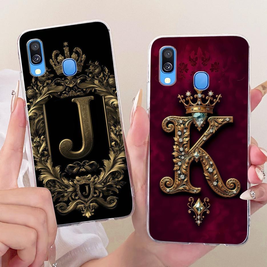 For Samsung Galaxy A40 Case SM-A405F Luxury Crown Letters Cover Soft Slim Phone Case For Samsung A40 A 40 GalaxyA40 Fundas Coque