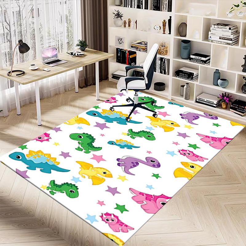 1PC Dinosaur Star Extra Large Non Slip Floor Carpet, Office, Family, Bedroom, Studio   Large Area Rug Indoor Rugs, , Vibrant Colors