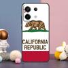 California Flag Case For Xiaomi Redmi Note 14 9 10 11 12 13 15 Pro Plus Redmi 15 15C 14C 10C 12C 13C Cover