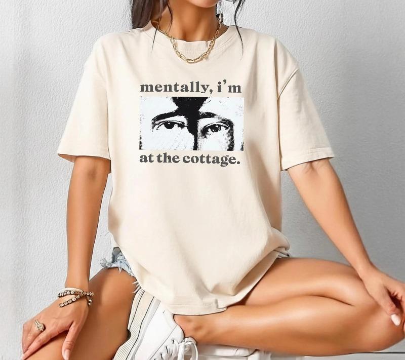 

Summer Womens Vintage Hollanov Hollander Rozanov TShirt Cotton Breathable Stylish Versatile Street Style Oversized S