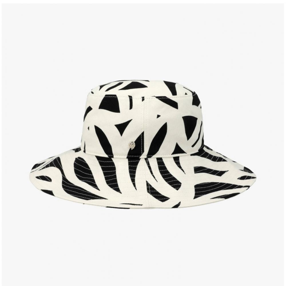 Helen Kaminski Malibu Print Black Coconut Bucket Hat Hat51925