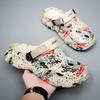 Summer Men Sandals Clogs Outdoor Garden Clogs Hole Shoes Male Casual Shoes Water Shoes Comfort Home Soft Men's Slippers