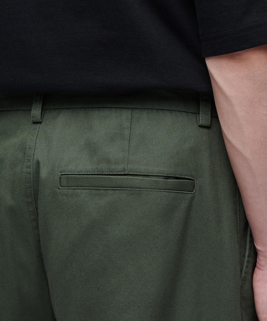 Musinsa Standard One-Pleat Wide Cargo Pants [Sage Green]