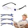 Frameless Presbyopia Eyeglasses Ultralight Square Frame Men's Optical Spectacle Eyewear To Glas F5G9