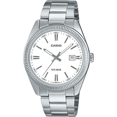 Casio Collection MTP-1302D-7A1JF Men's Watch Silver Stainless Steel White Dial