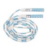 Corda per saltare segmentata regolabile, districata, flessibile, in plastica PP, per bambini, blu