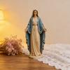 Resina Madonna di Guadalupe Statuetta Ornamento Decorativo Santa Vergine Statua Religiosa Cattolica per Arredamento Casa