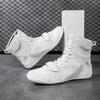 Professional Boxing Shoes Men's Wrestling High Barrel Martial Arts Competitions Fighting Training Fitness Sanda Muay Thai Tuan
