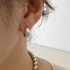 925 Sterling Silver Vintage Earrings For Women Trendy Simple Retro Round Heart Earring Jewelry Prevent Allergy Party Accessories
