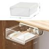 AooYo Set of Mini Drawer Hidden Storage Office Remote Control Convenient Small Item Tape Strong No Tools Easy Transparent Under-Desk Drawer, 2,