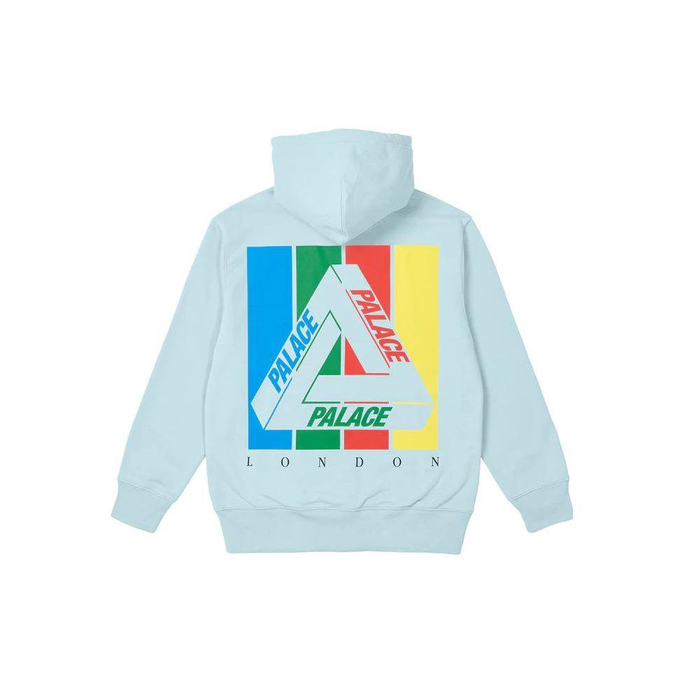 Palace Tri-Emb Hood Blue Unisex Tops P22HD108