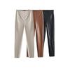 Kaslead Fashion Silm Imitation Leather High Waist Leggings