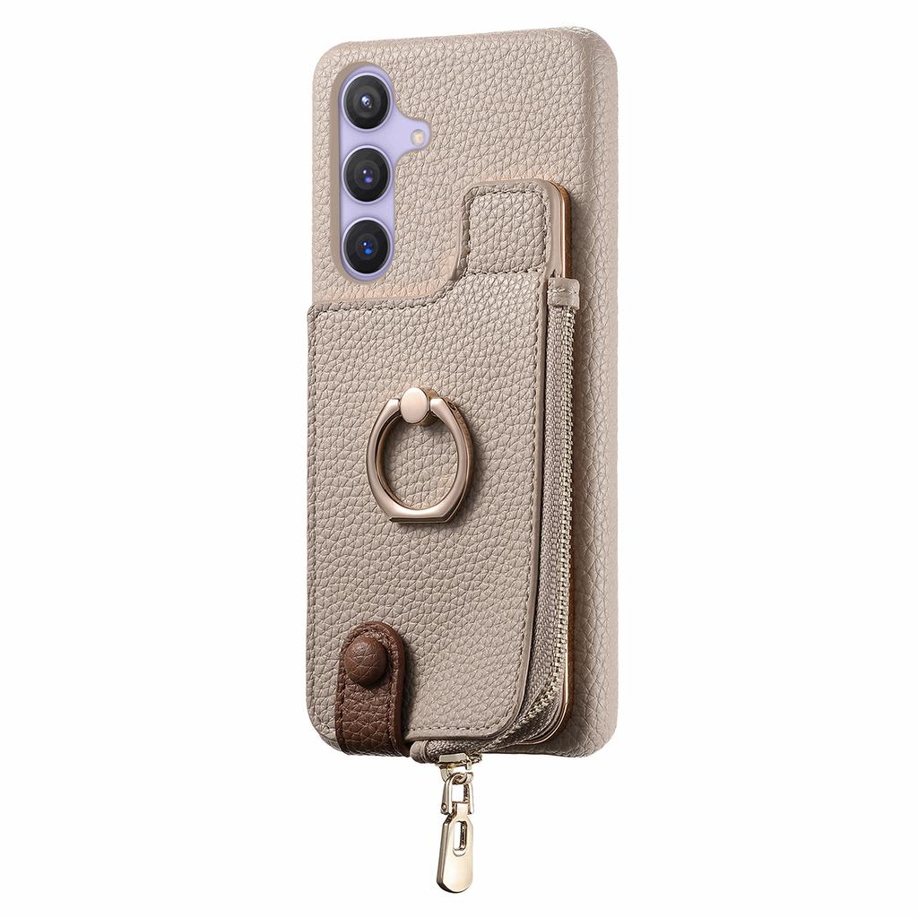 For Samsung Galaxy S25 Case RFID Blocking Phone Wallet Cover Supports Magnetic Car Holder