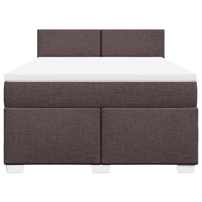 Maison Exclusive - Sommier à lattes de lit avec matelas Marron foncé 160x200 cm